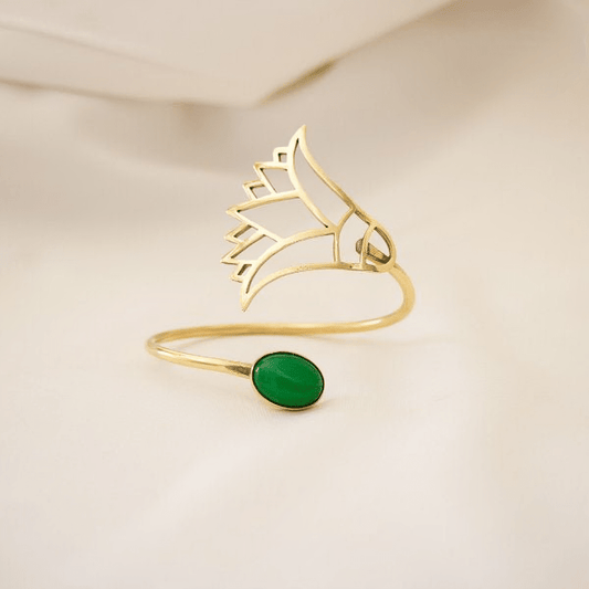 Handcrafted Pharaonic Copper Jewelry Set – Lotus of Life Design