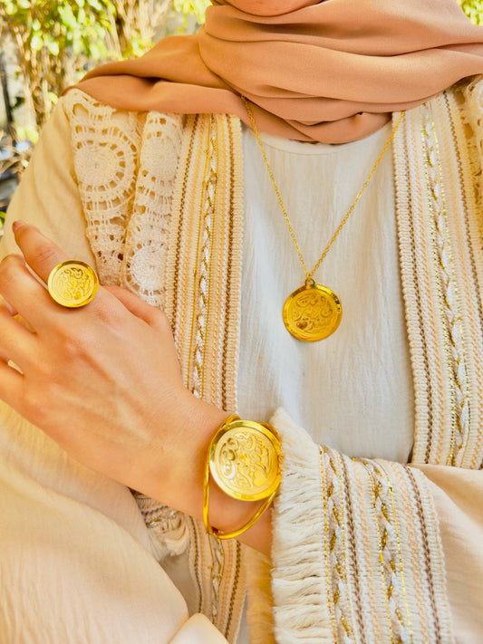 Words from the Heart – Arabic Calligraphy Jewelry - Gold-Plated