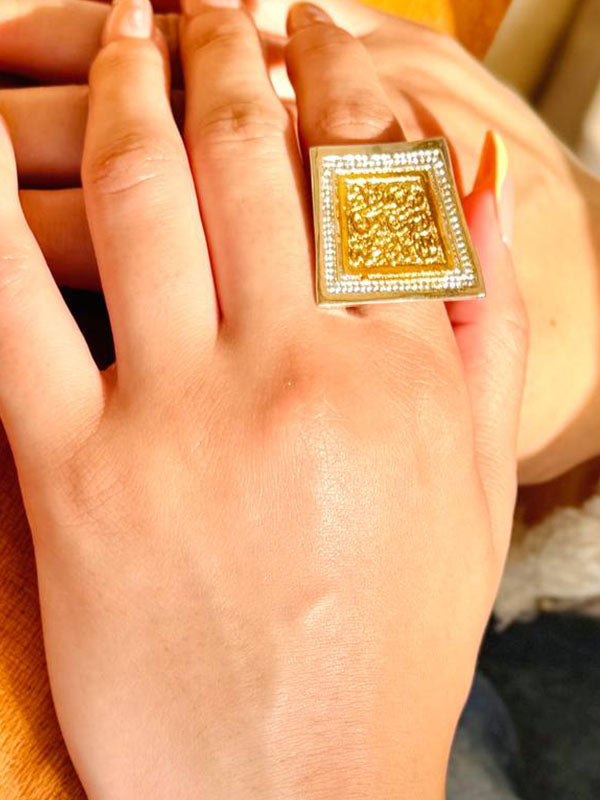 Royal Heritage Arabic Jewelry Set – Silver & Gold Plated