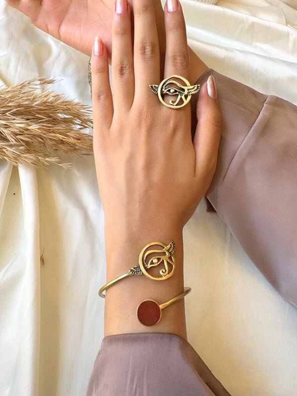 Ancient Egyptian Winged Eye Set – Symbol of Strength & Protection