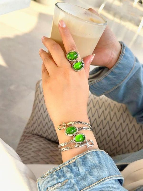 Spirit of the Nile – Egyptian Heritage Bracelet & Ring Set