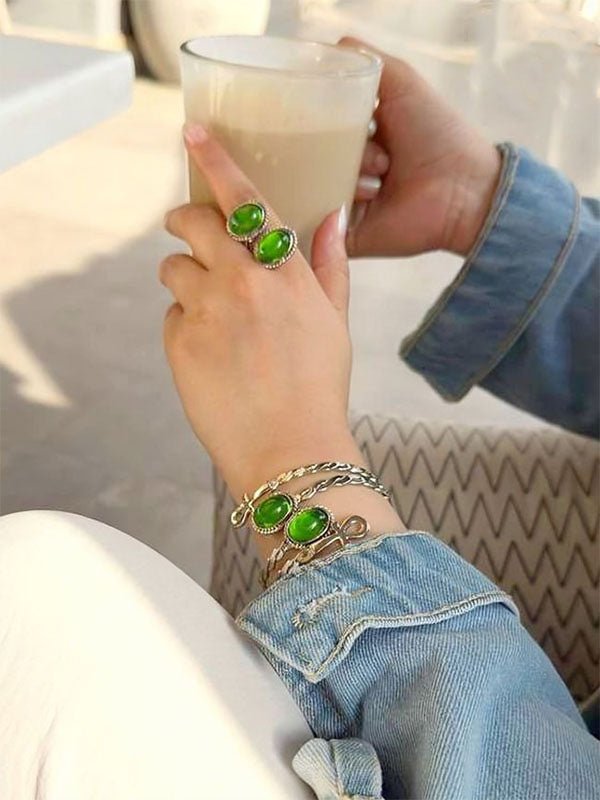 Spirit of the Nile – Egyptian Heritage Bracelet & Ring Set