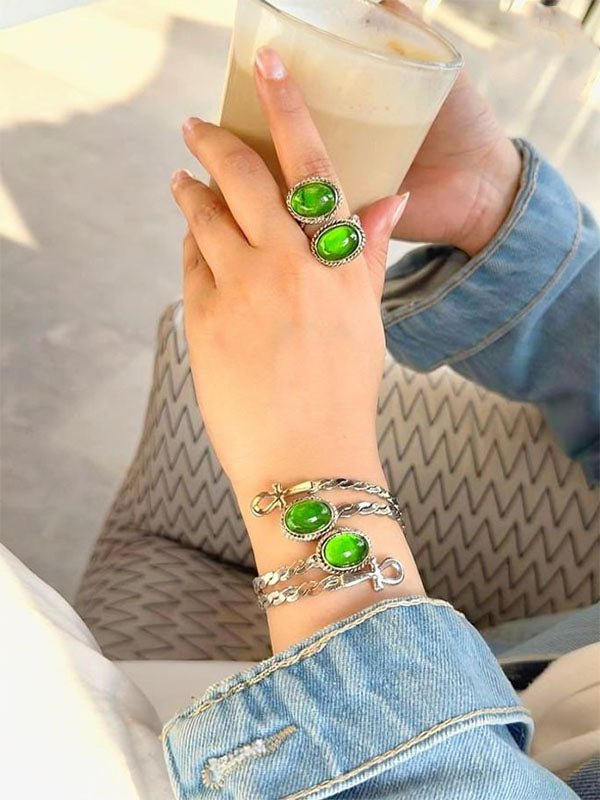 Spirit of the Nile – Egyptian Heritage Bracelet & Ring Set