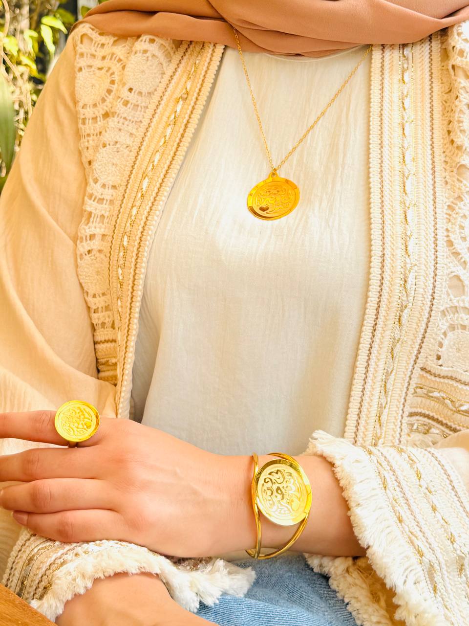 Words from the Heart – Arabic Calligraphy Jewelry - Gold-Plated