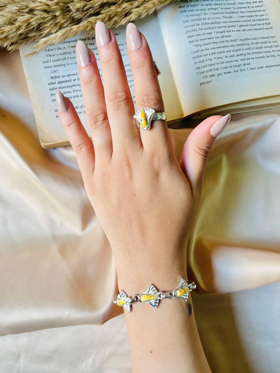 Ancient Egyptian Charm Set – Ring & Bracelet