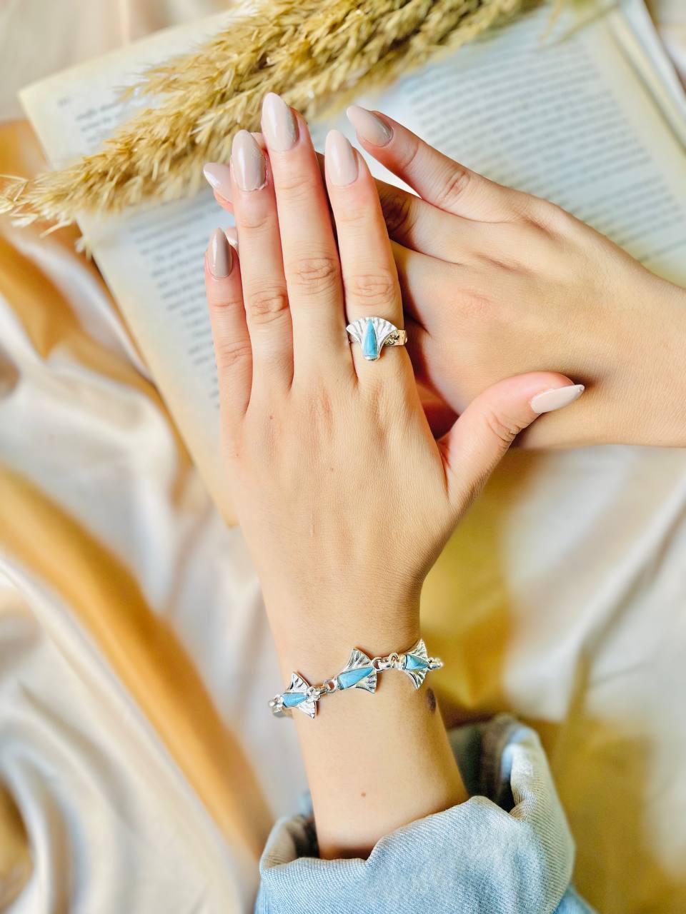 Ancient Egyptian Charm Set – Ring & Bracelet