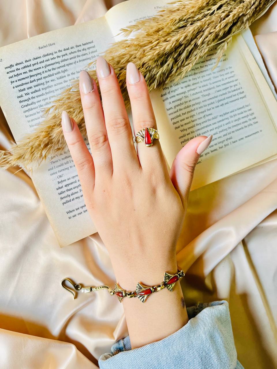 Ancient Egyptian Charm Set – Ring & Bracelet