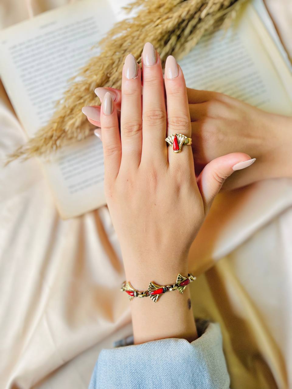 Ancient Egyptian Charm Set – Ring & Bracelet