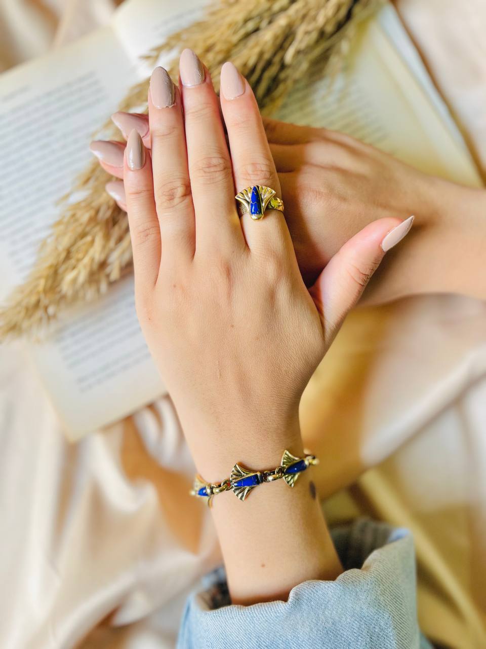 Ancient Egyptian Charm Set – Ring & Bracelet