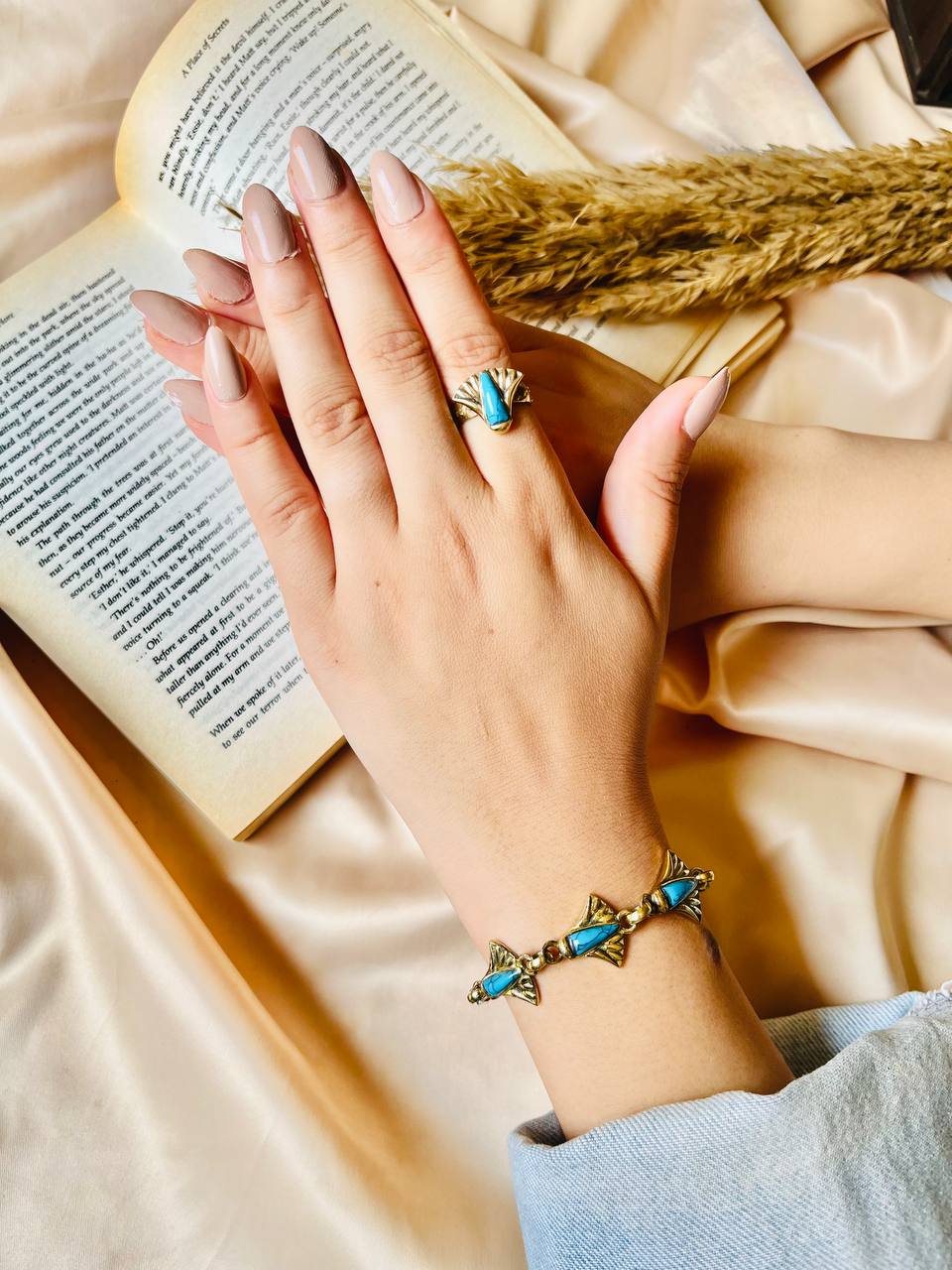 Ancient Egyptian Charm Set – Ring & Bracelet