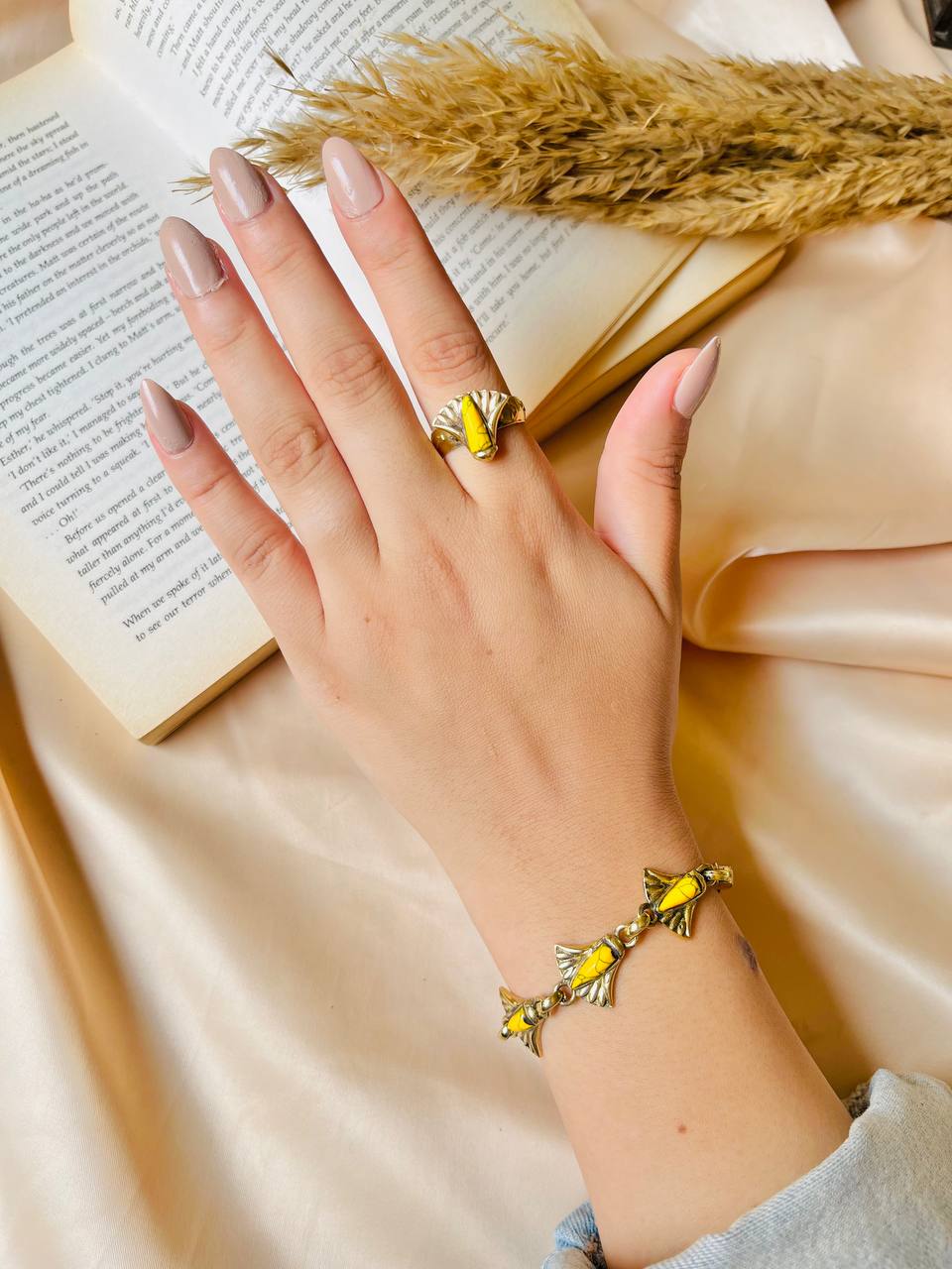 Ancient Egyptian Charm Set – Ring & Bracelet