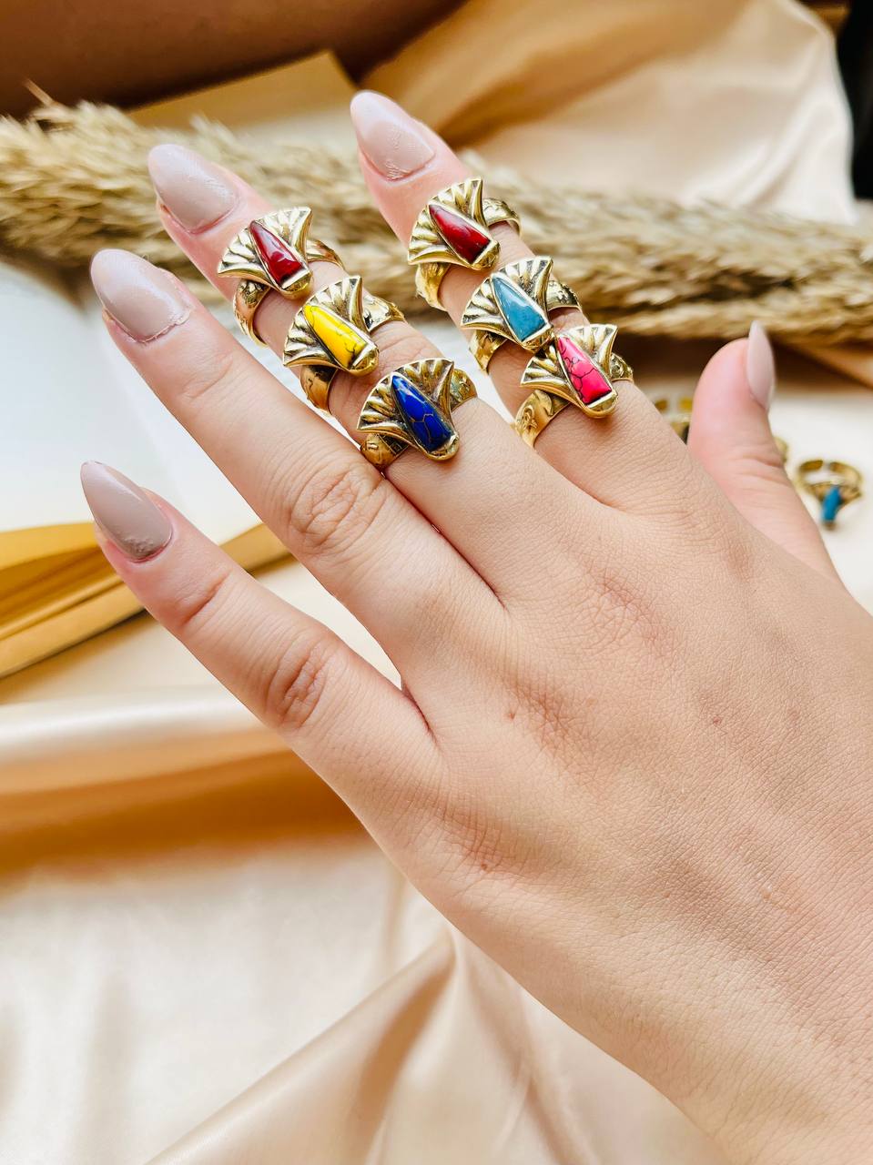 Ancient Egyptian Charm Set – Ring & Bracelet