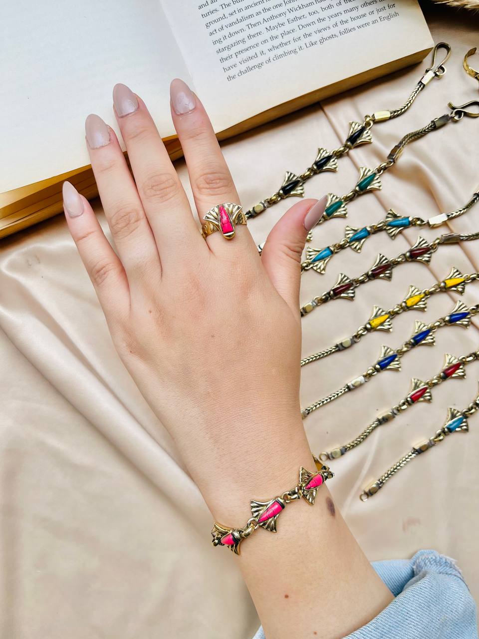 Ancient Egyptian Charm Set – Ring & Bracelet