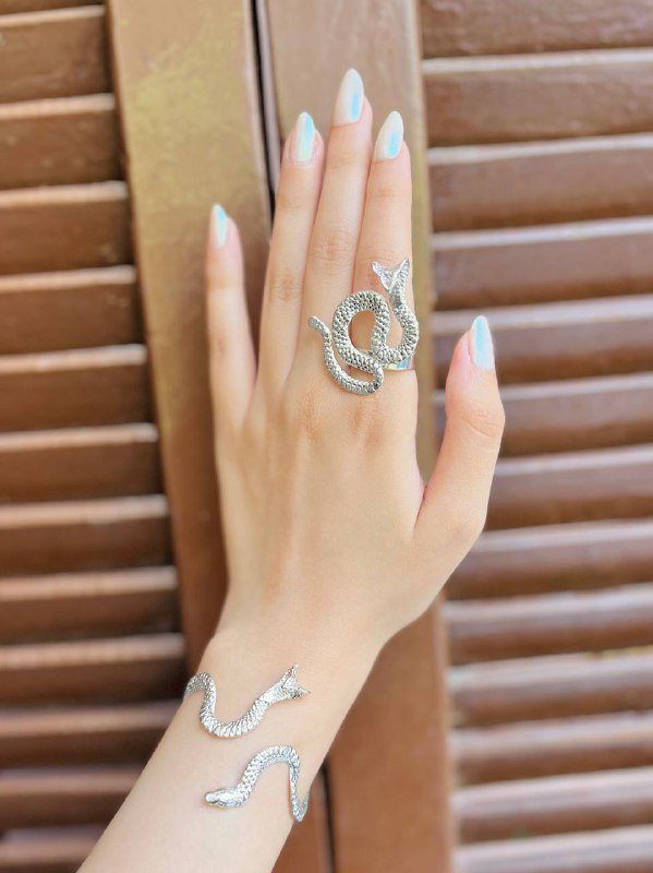 Snake Wrap Ring & Cuff Bracelet – Mythic Serpent Design