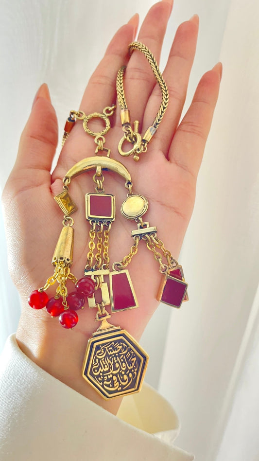 Love Beyond the Heart – Arabic Calligraphy Necklace