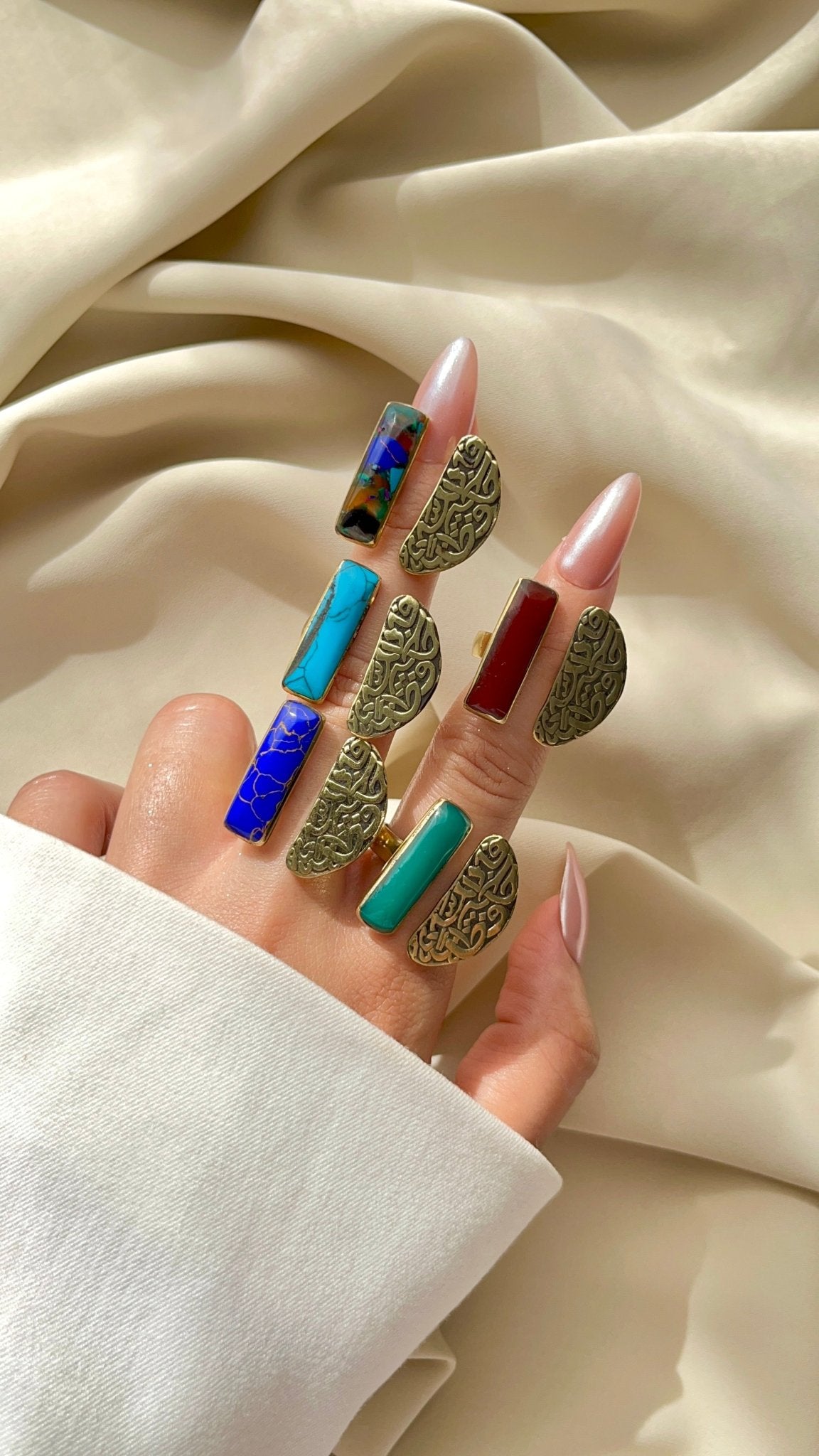 Arabic Copper Ring – God is the Best Protector