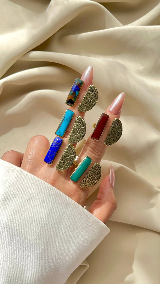 Arabic Copper Ring – God is the Best Protector