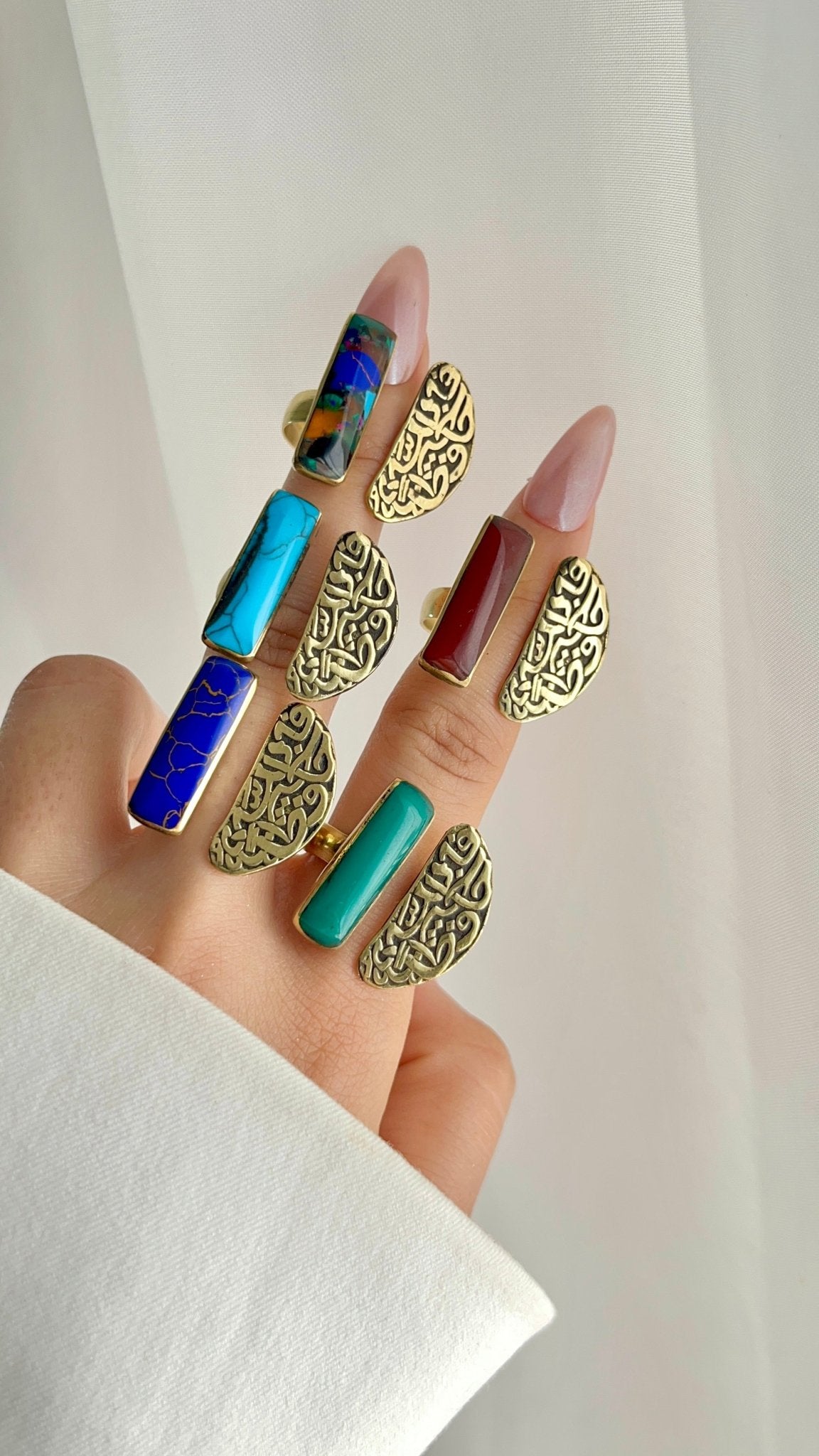 Arabic Copper Ring – God is the Best Protector