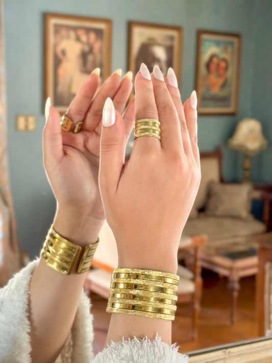 Classic Vintage Copper Duo – Bracelet & Ring