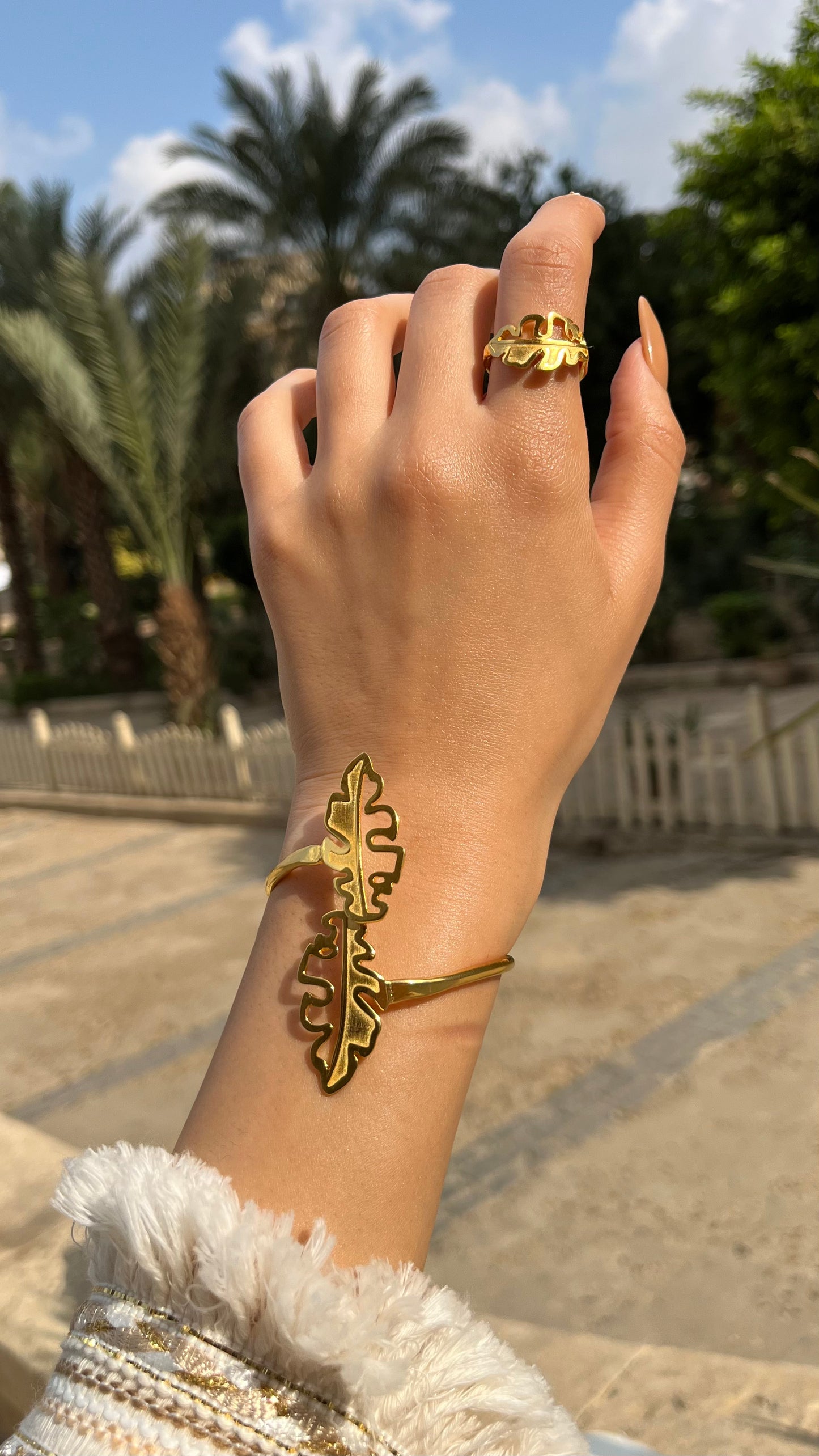 Golden Fern Set – Inspired by Natural Beauty