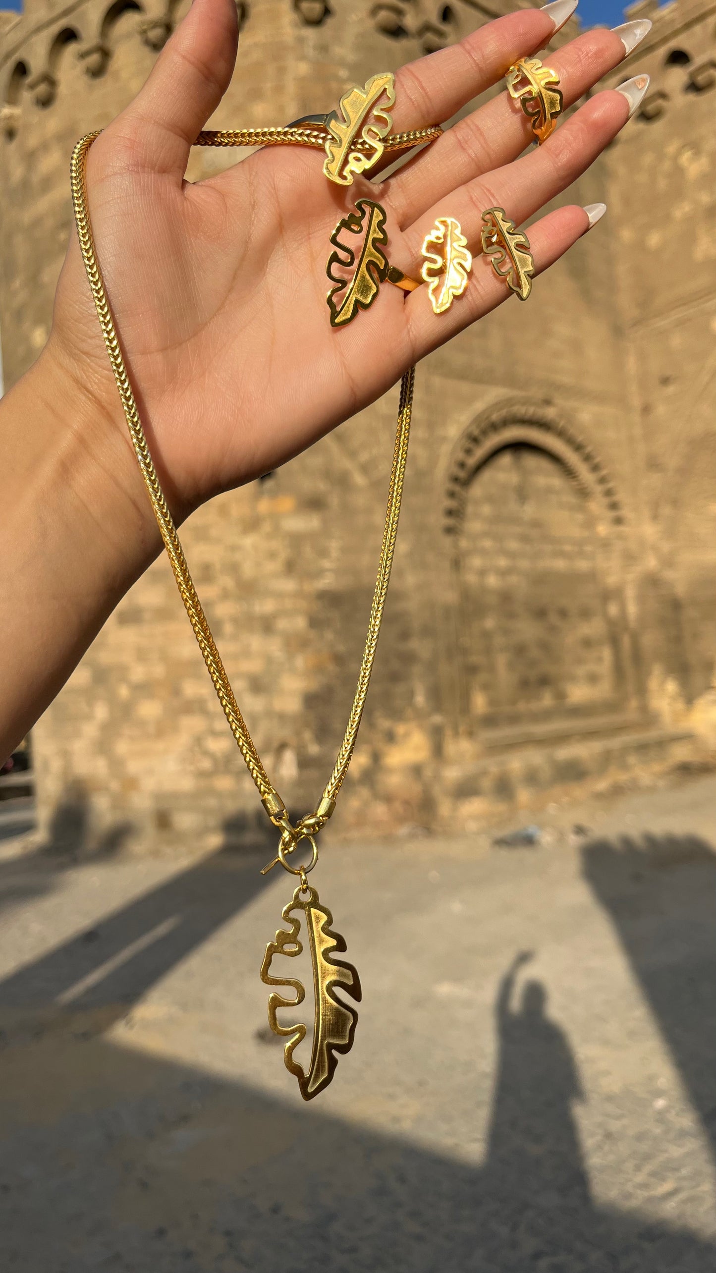 Golden Fern Set – Inspired by Natural Beauty