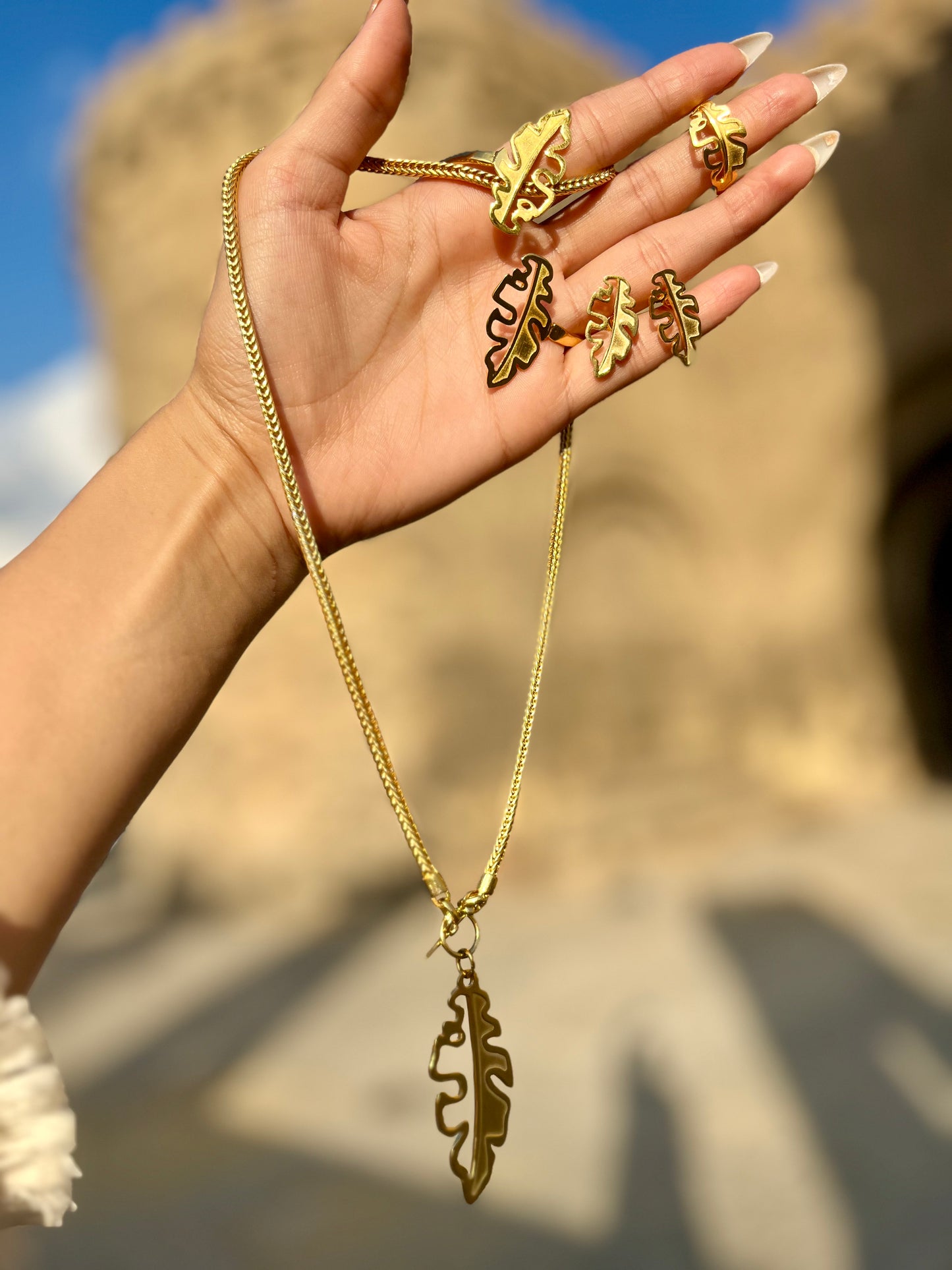 Golden Fern Set – Inspired by Natural Beauty