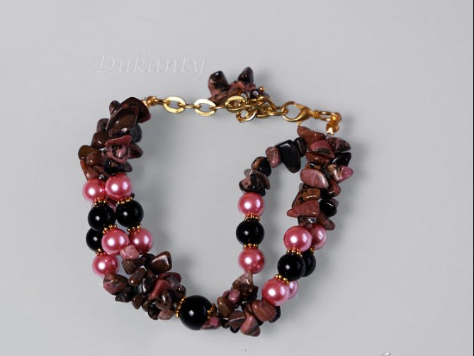 Mystic Harmony – Sufi-Inspired Copper Pendant Set with Agate, Pearls & Shells