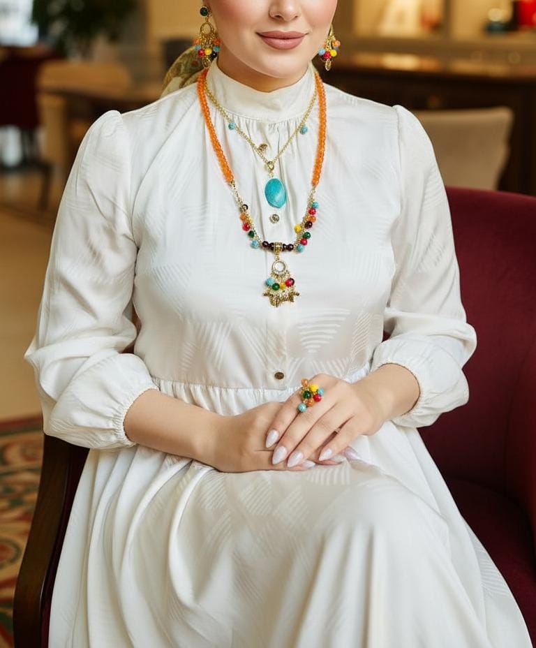 Sun & Sky Bohemian Set – Natural Alabaster & Turquoise