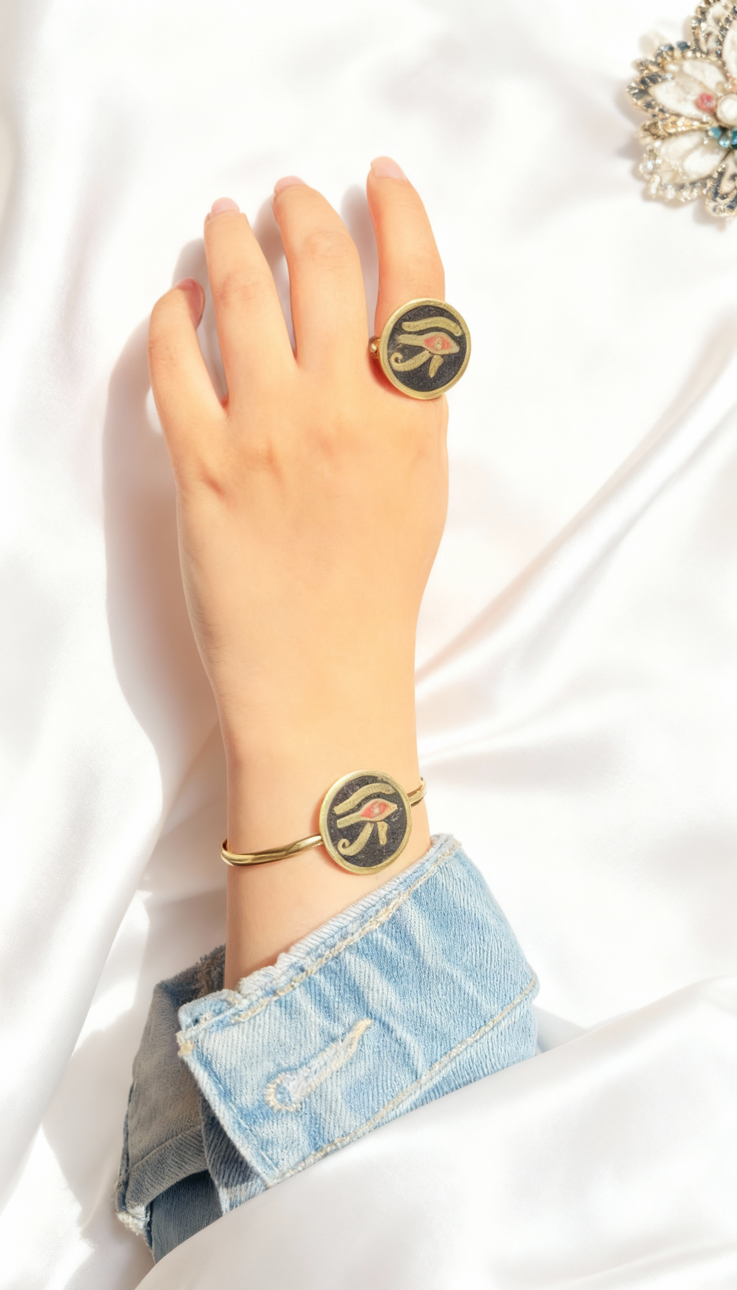 Pharaonic Wisdom Set – Copper Jewelry Inspired by Egyptian Mythology